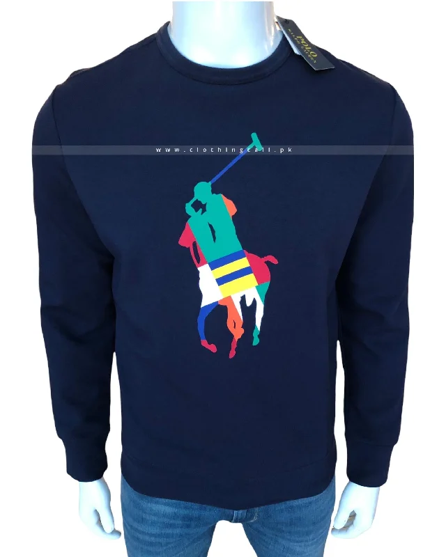 Patterned Men's Fair Isle SweatersRL Multi Colored Big Pony  Sweatshirt