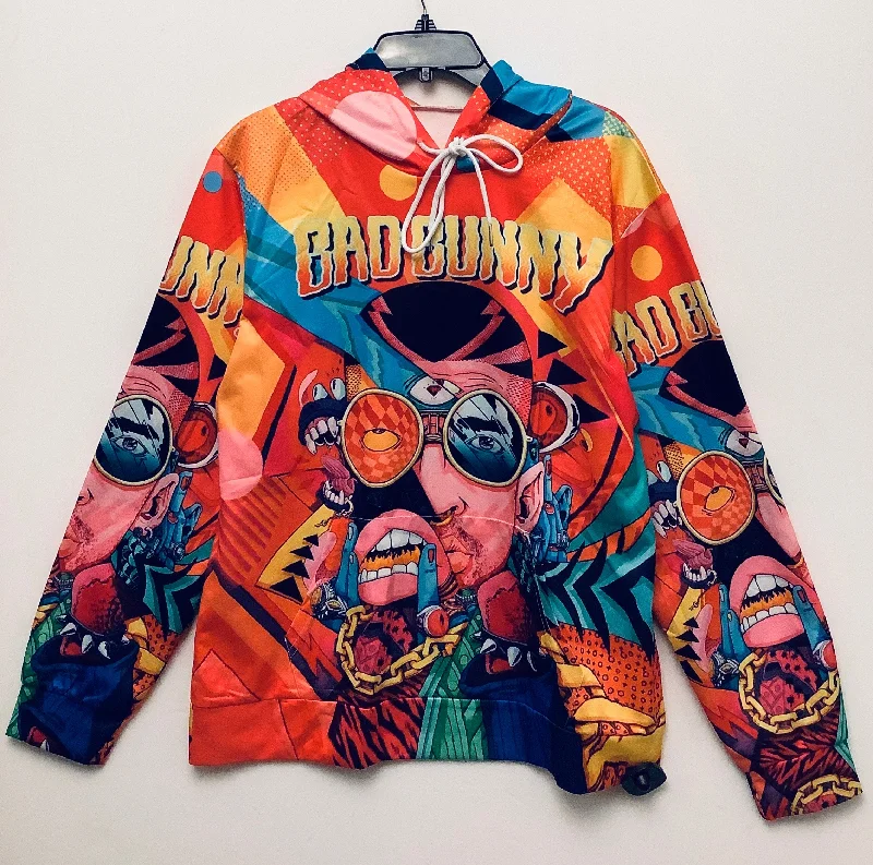 Men's Hoodies with Built-In HeadphonesSweatshirt Hoodie By Cmc In Multi-colored, Size: L Men's Hoodies with Built-In HeadphonesSweatshirt Hoodie By Cmc In Multi-colored, Size: L
