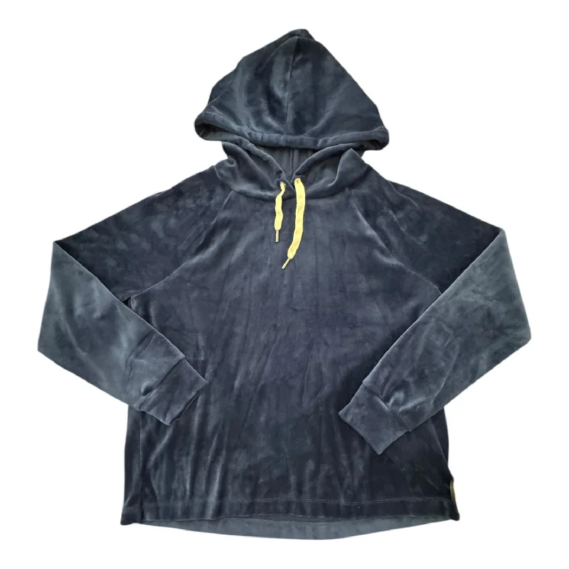 Men's Hoodies with Extra-Long SleevesSweatshirt Hoodie By J. Crew In Blue Velvet, Size:S Men's Hoodies with Extra-Long SleevesSweatshirt Hoodie By J. Crew In Blue Velvet, Size:S