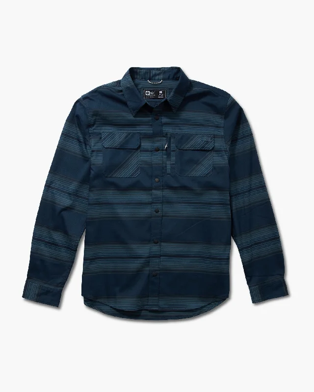 Men's Wingtip-Collar Shirts for a Classic TouchFathom Ls Tech Flannel - Dark Slate