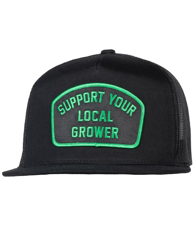 Women's Bucket HatsSupport Your Local Grower Flat Bill Trucker Snapback