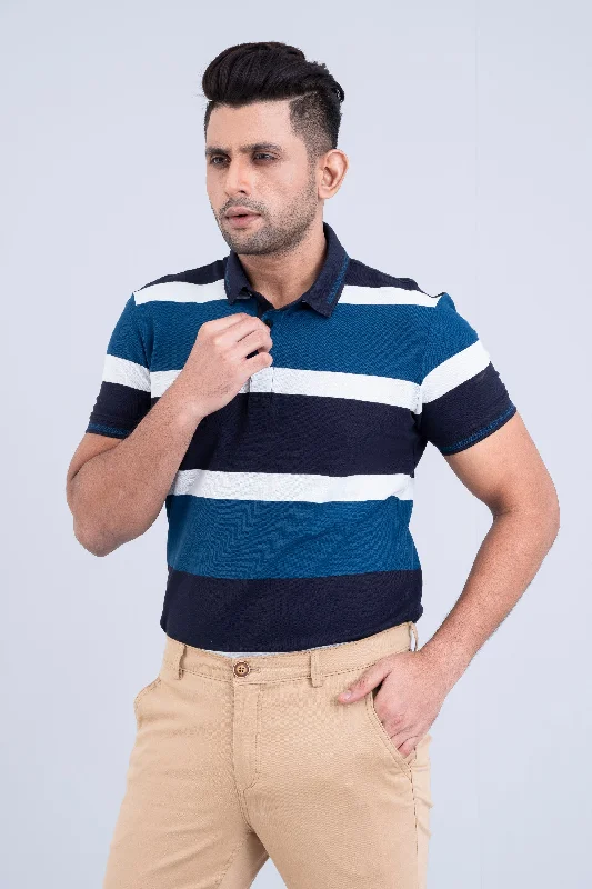 Men's Shirts with Rounded HemlinesRegular Fit Double Mercerised Luxury Polo Shirt