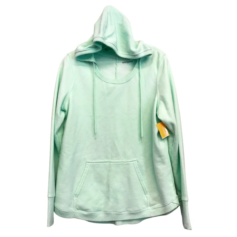 Men's Hoodies with High-Low HemlinesAthletic Sweatshirt Hoodie By Tek Gear In Green, Size:L Men's Hoodies with High-Low HemlinesAthletic Sweatshirt Hoodie By Tek Gear In Green, Size:L