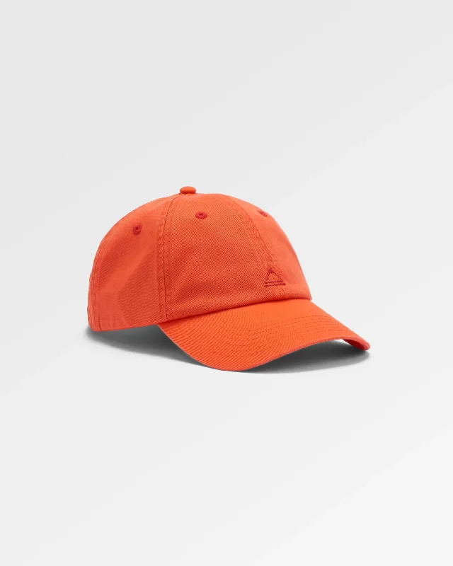 Retro Baseball CapsClassic Recycled Cotton 6 Panel Hat - Ember Orange