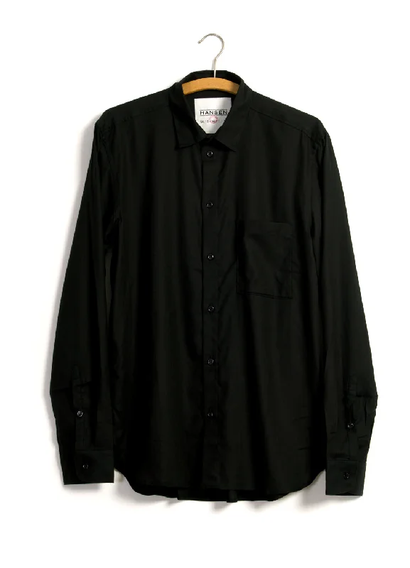 Men's Smart Casual Shirts for Business Casual SettingsHENNING 10-10-2 | Casual Classic Shirt | Black Men's Smart Casual Shirts for Business Casual SettingsHENNING 10-10-2 | Casual Classic Shirt | Black