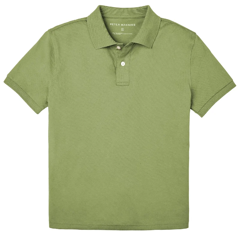 Men's Shirts with Logo EmbossmentsJames Polo Shirt - Moss