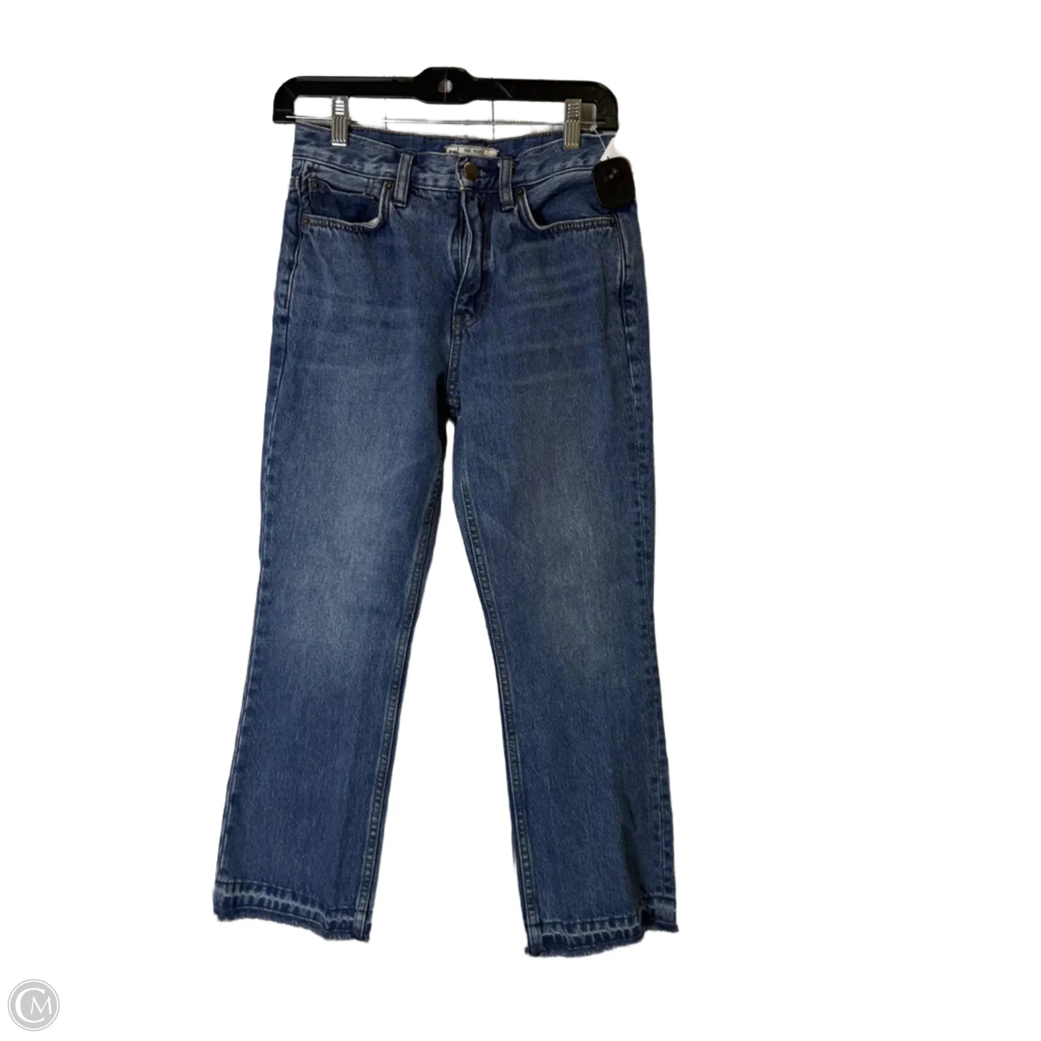 Modern Ripped and Distressed Men's JeansJeans Straight By Free People In Blue Denim, Size: 2 Modern Ripped and Distressed Men's JeansJeans Straight By Free People In Blue Denim, Size: 2