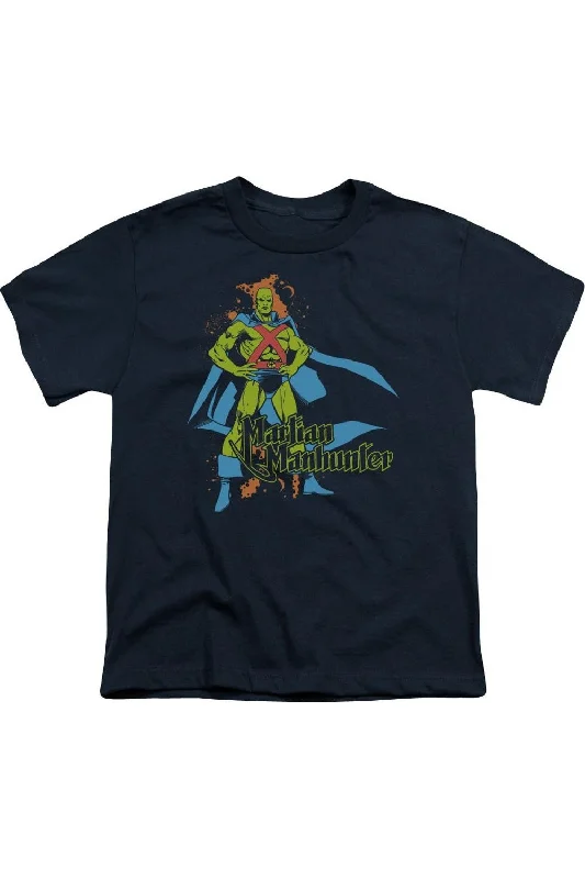 Men's Shirts with Animal PrintsDC Comics Martian Manhunter Short Sleeve Youth Tee / T-Shirt Men's Shirts with Animal PrintsDC Comics Martian Manhunter Short Sleeve Youth Tee / T-Shirt