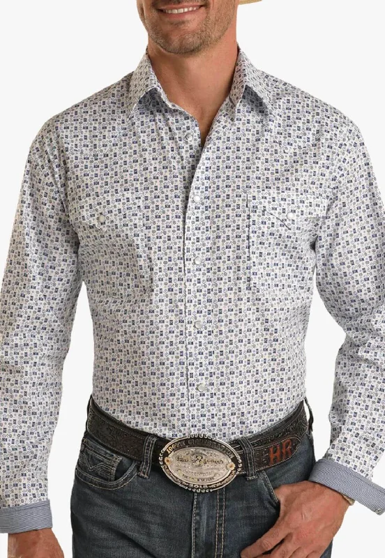 Men's Button-Down Collar Shirts for Staying PolishedPanhandle Mens Long Sleeve Snap Button Shirt Men's Button-Down Collar Shirts for Staying PolishedPanhandle Mens Long Sleeve Snap Button Shirt