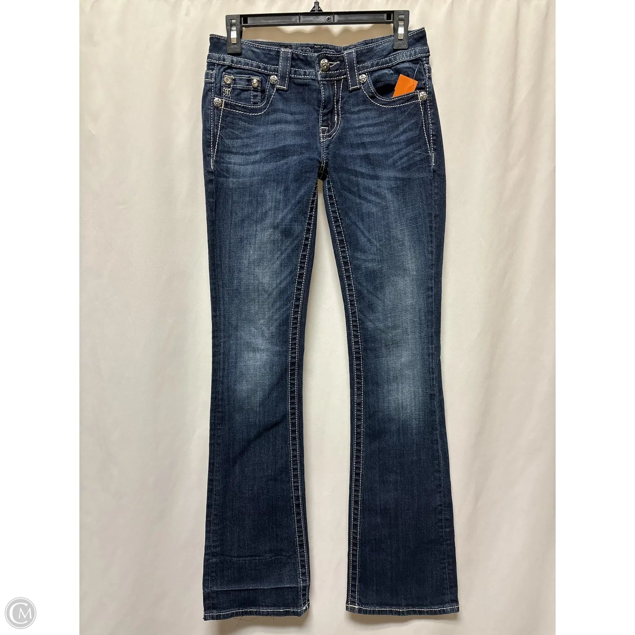 Baggy Cargo Men's JeansJeans Skinny By Miss Me In Blue Denim, Size: 4