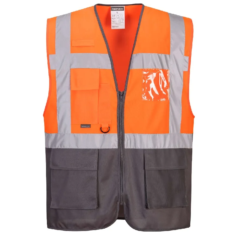 Men's Coats without LiningPortwest C476 Warsaw Executive Hi Vis Vest