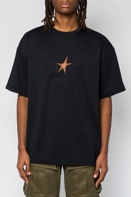 Men's Coats with Removable LiningsMugler Jersey T-Shirt with Star Cutout SS25