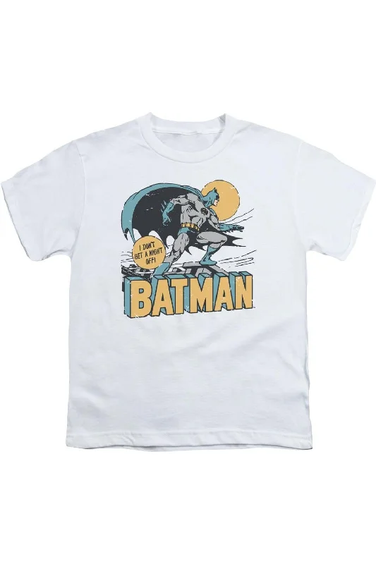 Men's Shirts with High NecksDC Comics Night Off Short Sleeve Youth Tee / T-Shirt