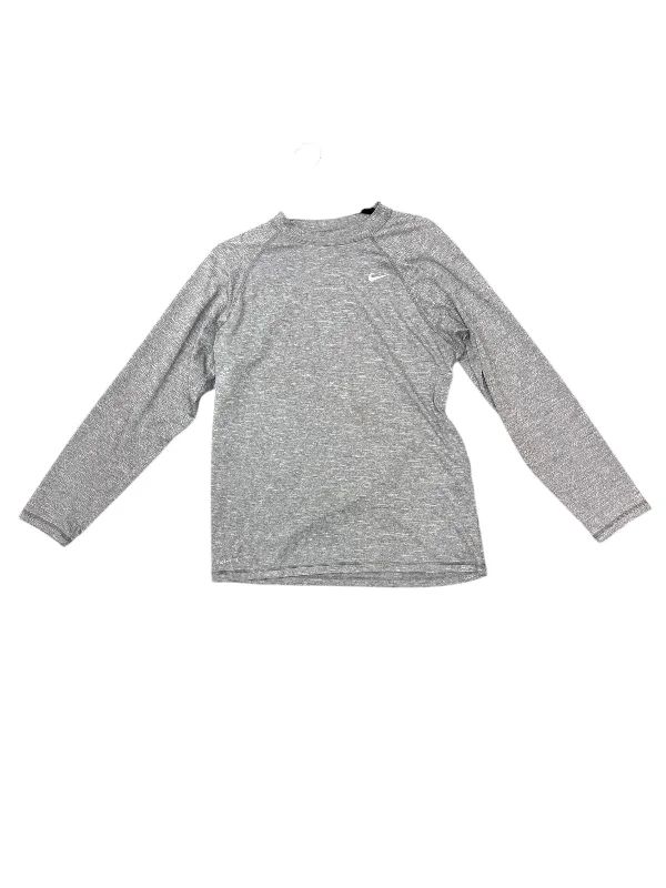 Men's Hoodies with Screen-Printed GraphicsAthletic Sweatshirt Crewneck By Nike In Grey, Size: M Men's Hoodies with Screen-Printed GraphicsAthletic Sweatshirt Crewneck By Nike In Grey, Size: M