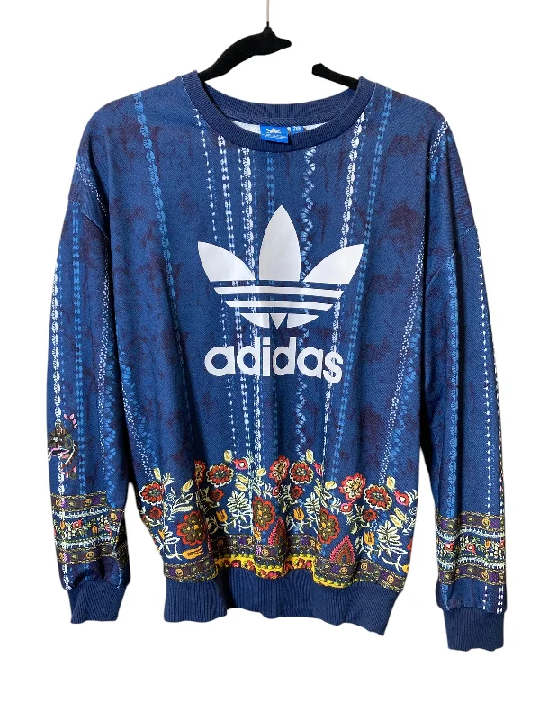 Men's Hoodies for StreetwearSweatshirt Crewneck By Adidas In Blue, Size: S