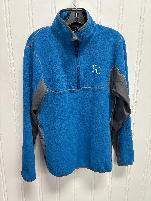Men's Hoodies for Big and TallSweatshirt Collar By Under Armour In Blue, Size: M