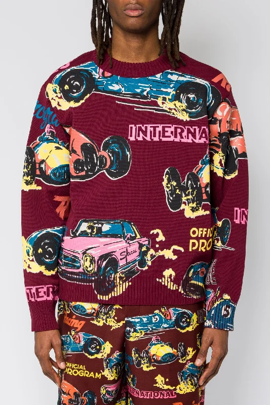 Best Men's Leather CoatsSacai Car Race Knit Pullover
