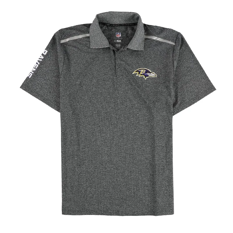 Men's Shirts with Appliqué DetailsG-III Sports Mens Baltimore Ravens Rugby Polo Shirt, Black, Large Men's Shirts with Appliqué DetailsG-III Sports Mens Baltimore Ravens Rugby Polo Shirt, Black, Large