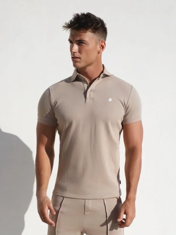 Men's Shirts with Chest PocketsVerona Polo Shirt - Tan