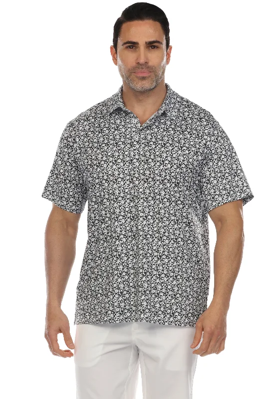 Men's Shirts for HuntingCasual Dry-Fit Polo Shirt Floral Print