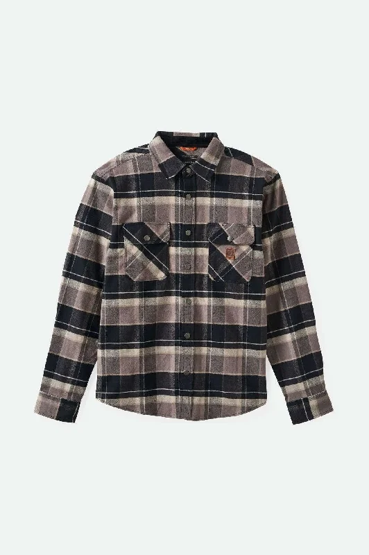 Men's Wingtip-Collar Shirts for a Classic TouchBuilders Bowery Stretch Water Resistant L/S Flannel - Black/Charcoal/Beige Men's Wingtip-Collar Shirts for a Classic TouchBuilders Bowery Stretch Water Resistant L/S Flannel - Black/Charcoal/Beige