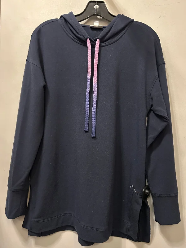 Men's Hoodies with InsulationSweatshirt Hoodie By J. Jill In Navy, Size: S