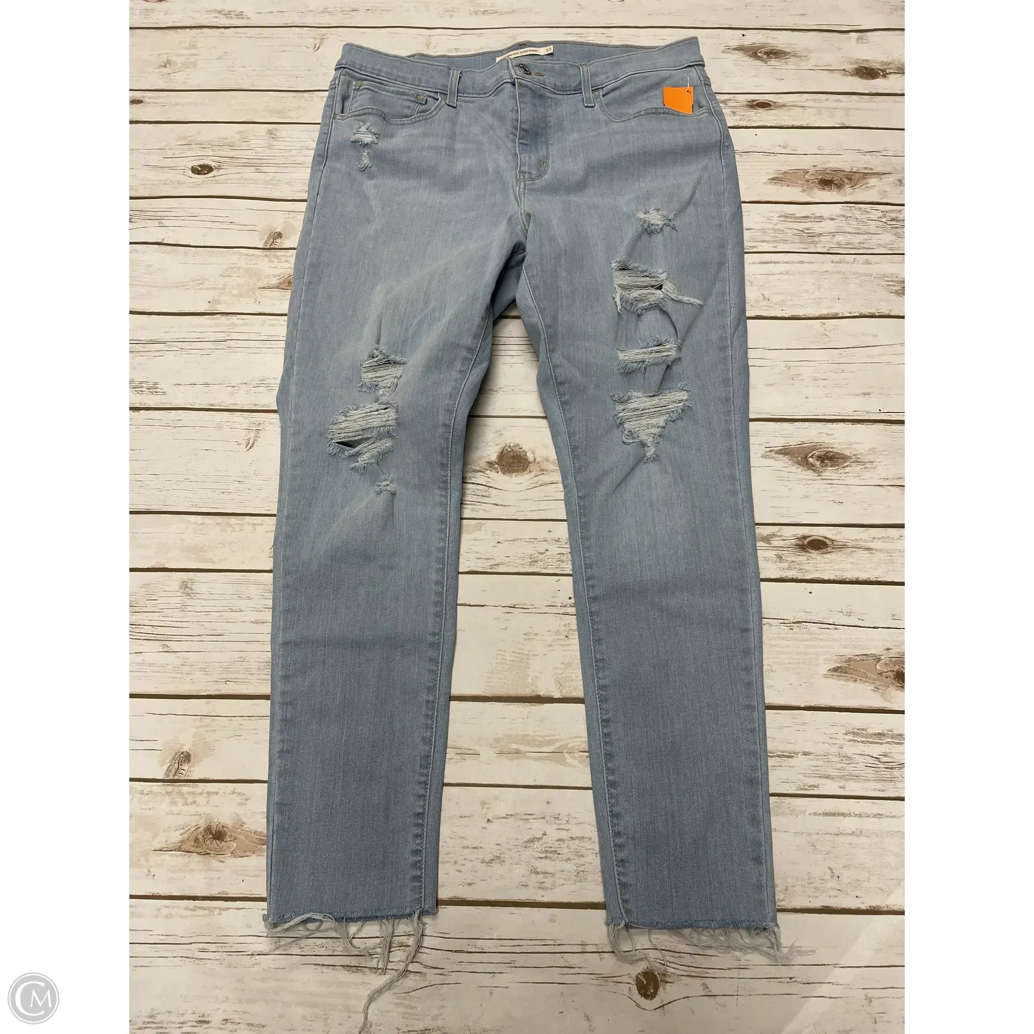 XL Men's JeansJeans Skinny By Levis In Blue Denim, Size: 16