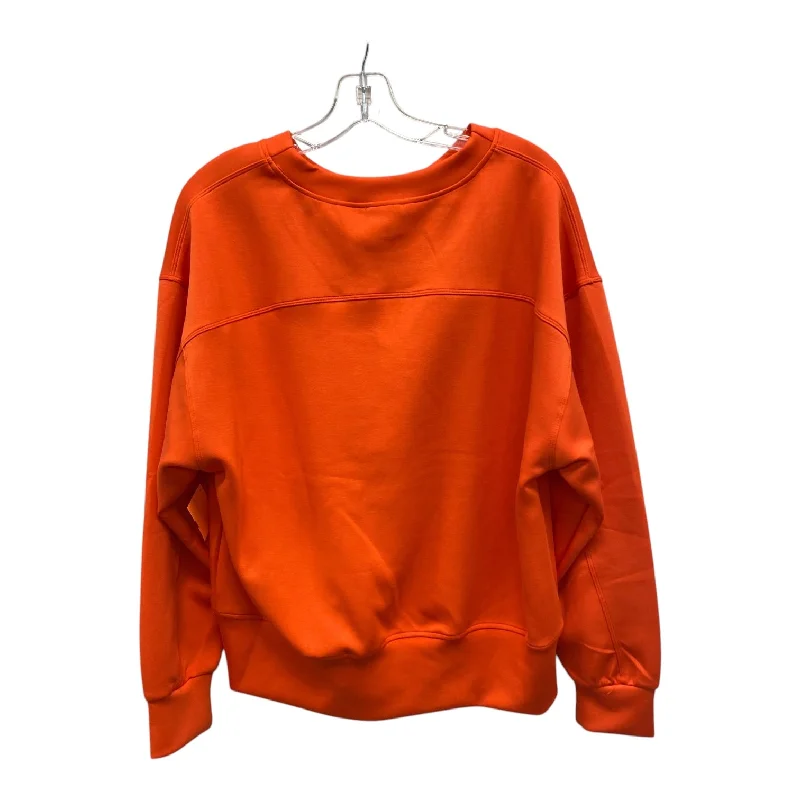 Men's Hoodies with Reinforced CuffsAthletic Sweatshirt Collar By Yelete In Orange, Size:M Men's Hoodies with Reinforced CuffsAthletic Sweatshirt Collar By Yelete In Orange, Size:M