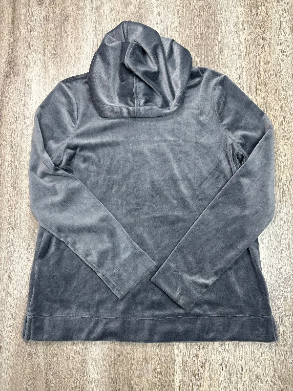 Men's Hoodies with Flannel LiningSweatshirt Hoodie By Loft In Grey, Size: Xs