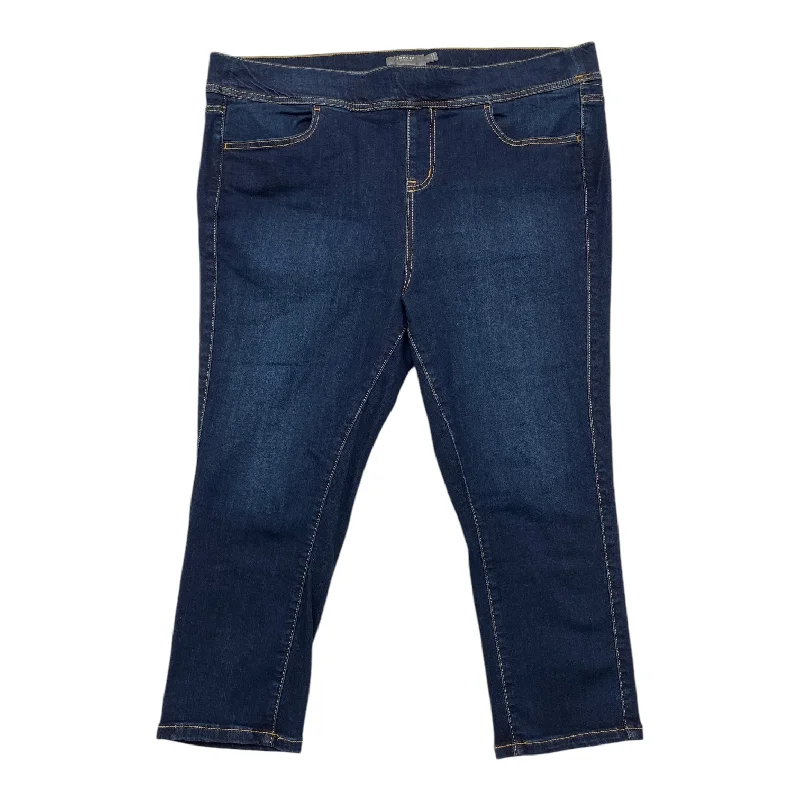Inexpensive Men's JeansJeans Cropped By Torrid In Blue Denim, Size: 2x