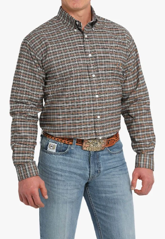 Men's V-Neck T-Shirts for a Flattering ShapeCinch Mens Vintage Plaid Oxford Western Long Sleeve Shirt Men's V-Neck T-Shirts for a Flattering ShapeCinch Mens Vintage Plaid Oxford Western Long Sleeve Shirt