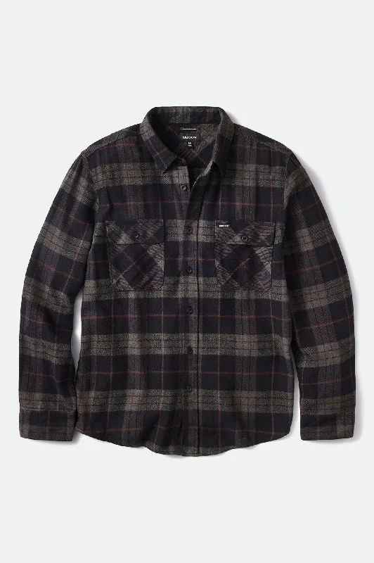 Men's Tab-Collar Shirts for a Crisp LookBowery L/S Flannel - Black/Charcoal