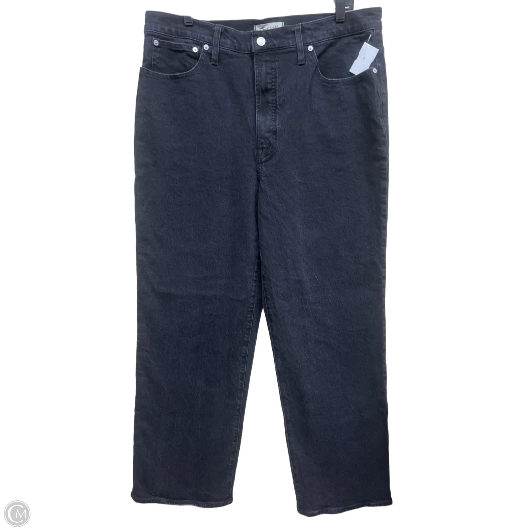 Comfort-Fit Men's JeansJeans Wide Leg By Madewell In Black Denim, Size: 16