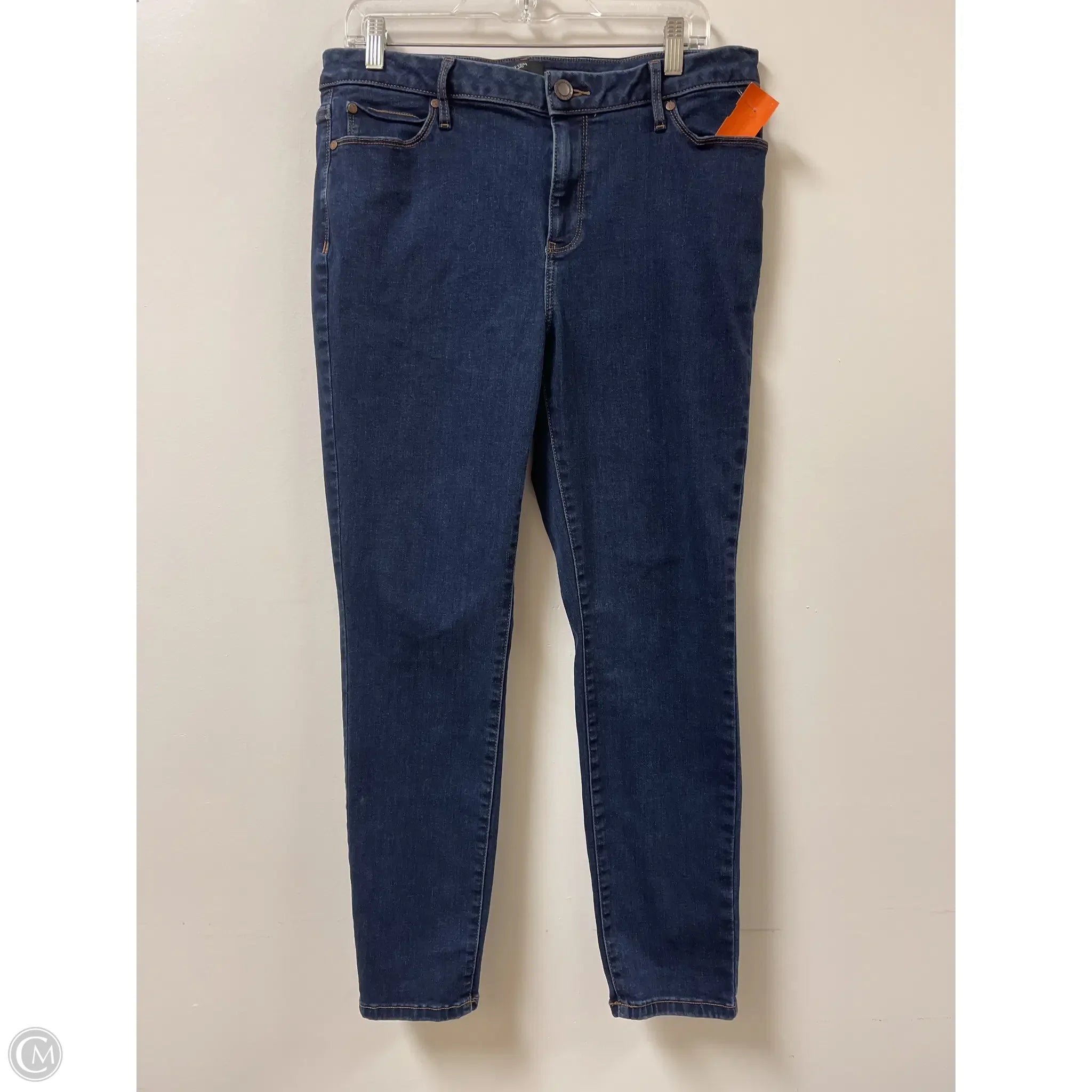 Men's Jeans with a Destroyed LookJeans Skinny By Simply Vera In Blue Denim, Size: 14