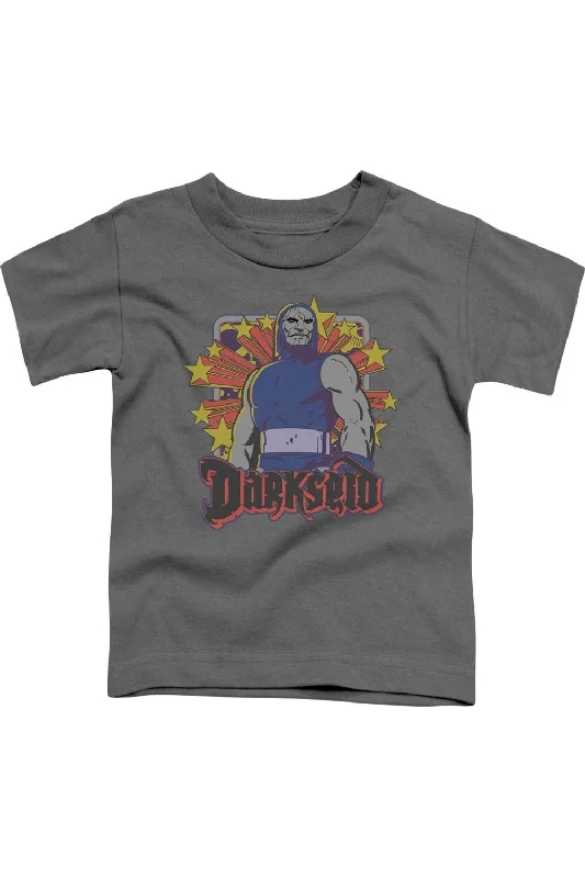 Men's Shirts with Rounded HemlinesDC Comics Darkseid Stars Short Sleeve Juvenile Tee / T-Shirt Men's Shirts with Rounded HemlinesDC Comics Darkseid Stars Short Sleeve Juvenile Tee / T-Shirt