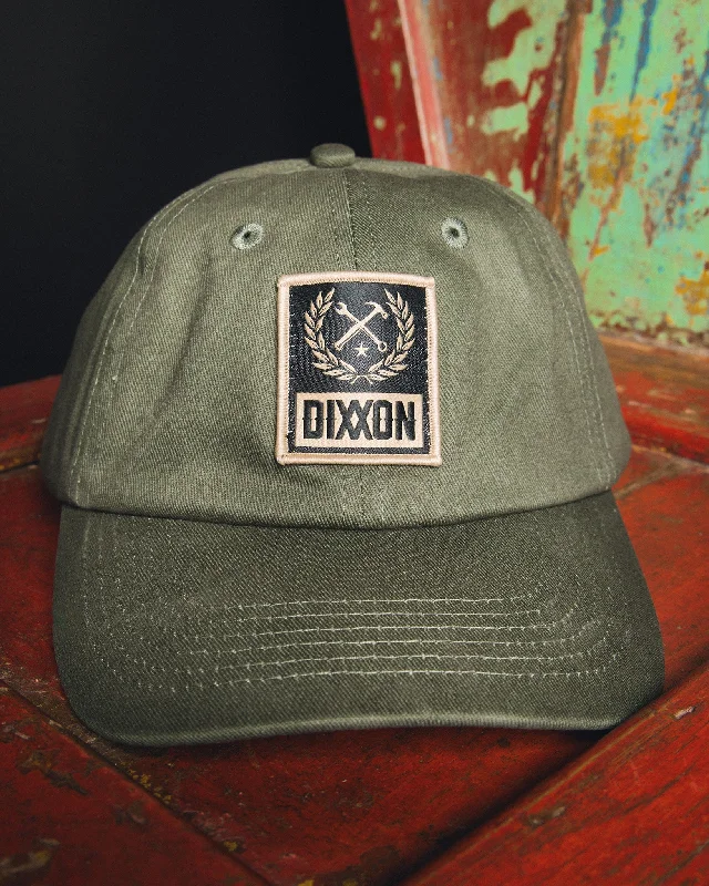 All-Weather Fishing Hats6-Panel Curved Bill Box Crest Hat - Khaki & O.D. Green