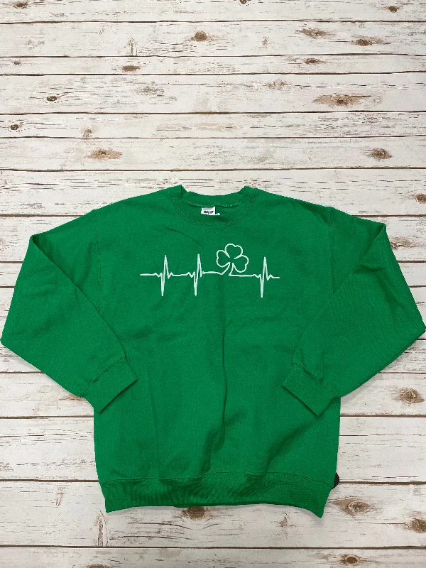 Practical Men's Water-Resistant HoodiesSweatshirt Crewneck By Gildan In Green, Size: M Practical Men's Water-Resistant HoodiesSweatshirt Crewneck By Gildan In Green, Size: M