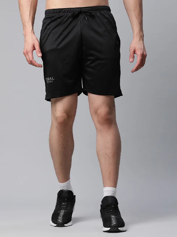 Outdoor Adventure Men's Short PantsMack Jonney Dryfit Solid Black Shorts for Men