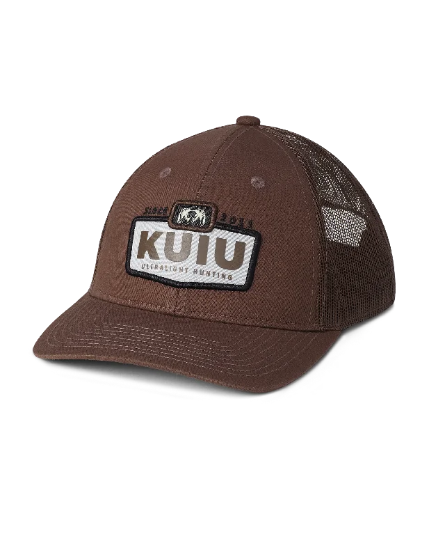 Unique Fedora CapsKUIU Printed Patch Hat | Brown