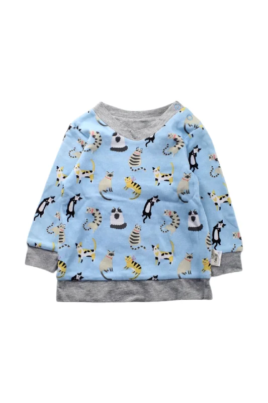 Men's Sweaters with A-Line ShapesCotton Pigs Animal Print Sweatshirt 6-12M