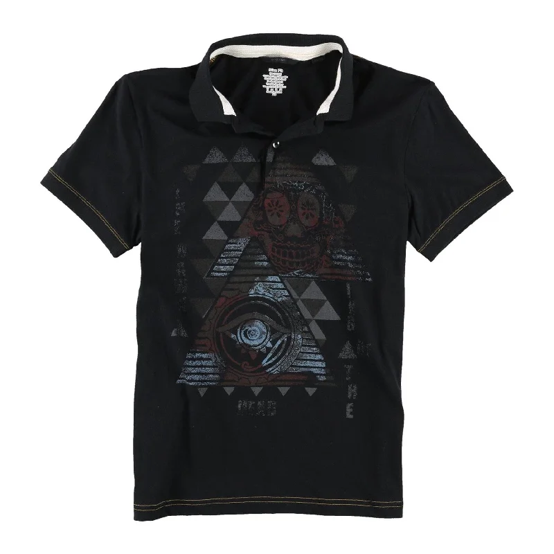 Men's Shirts with Plaid PatternsJack &J ones Mens Graphic Rugby Polo Shirt, Black, X-Small