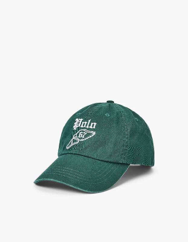 Oversized Bucket HatsPolo 67 Cotton Chino Ball Cap - Moss Agate