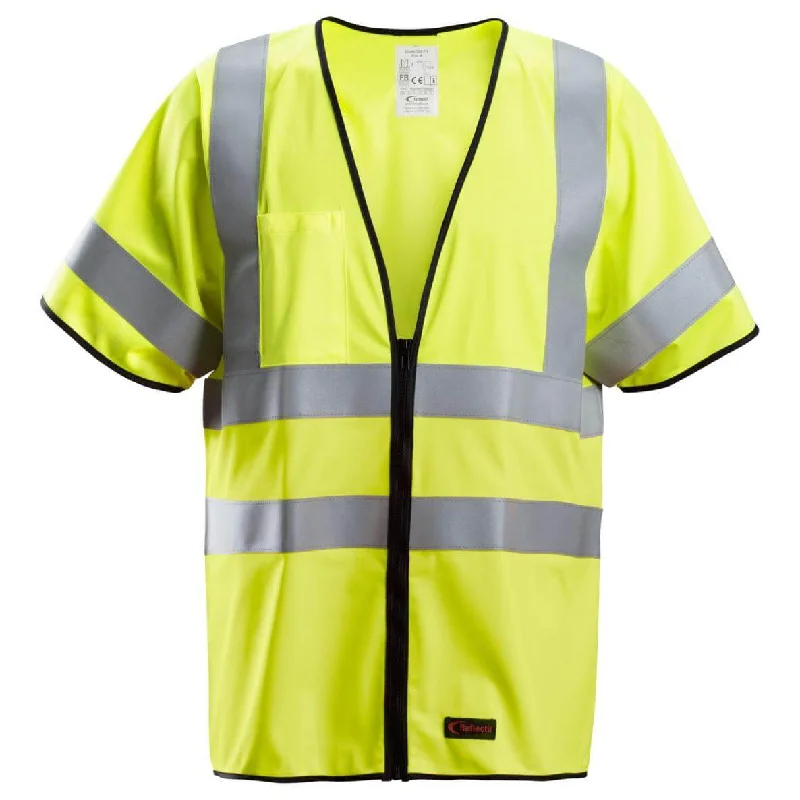 Men's Coats for Casual WearSnickers 4361 ProtecWork FR Hi Vis Vest, Class 3/2