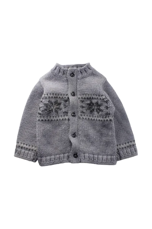 Men's Sweaters with Intarsia DesignsJacadi Knit Cardigan 6-12M