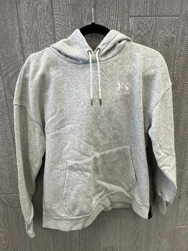 Men's Hoodies for SpringAthletic Sweatshirt Hoodie By Under Armour In Grey, Size: M