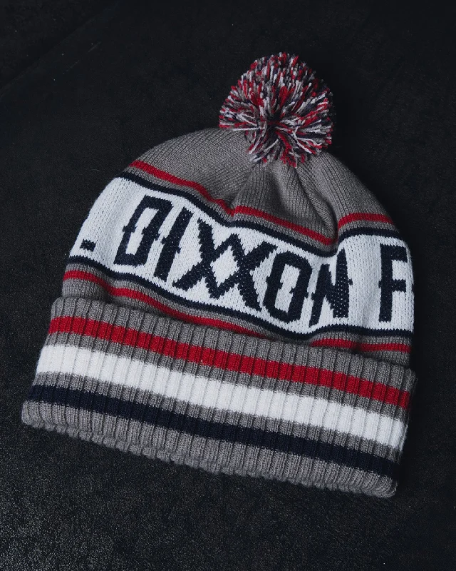 Big Size Fedora HatsPuff Ball Beanie - Gray