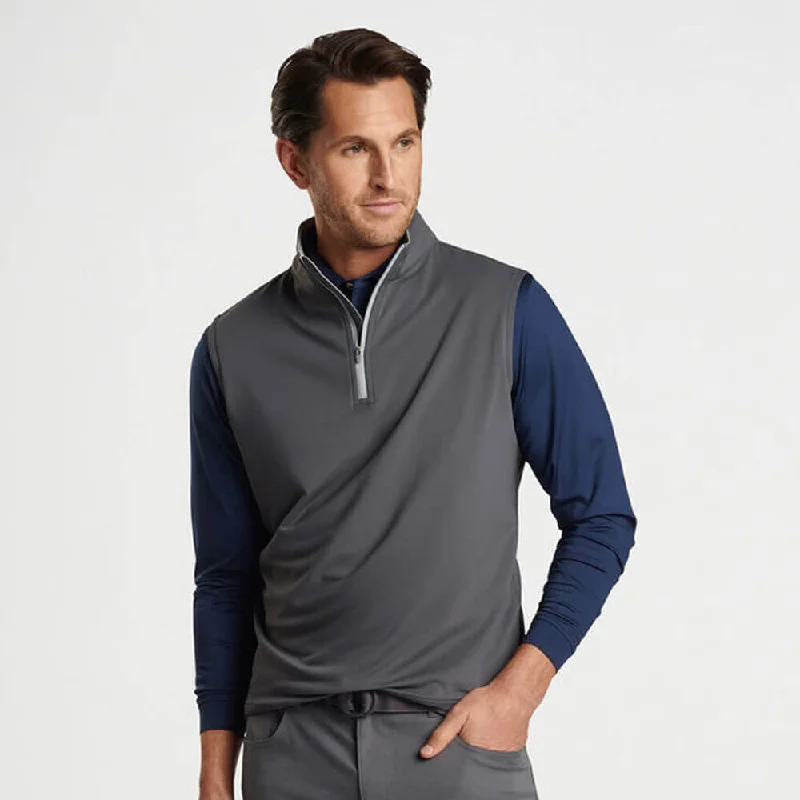 Classic Men's Trench CoatsPeter Millar Galway Performance Quarter-Zip Vest - Iron*