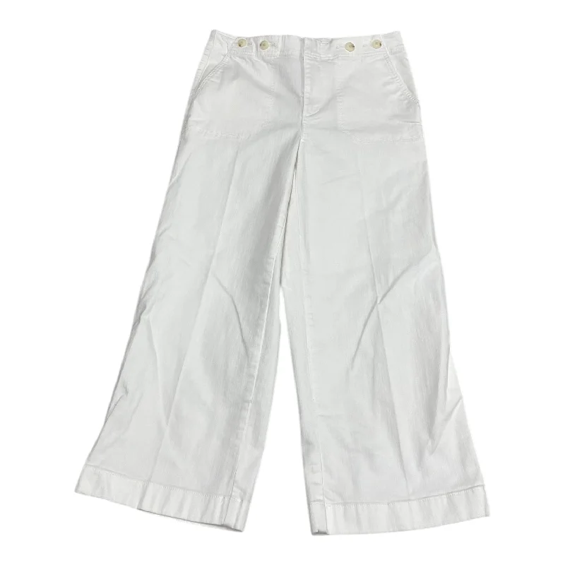 Designer Men's JeansJeans Cropped By Talbots In White Denim, Size:6