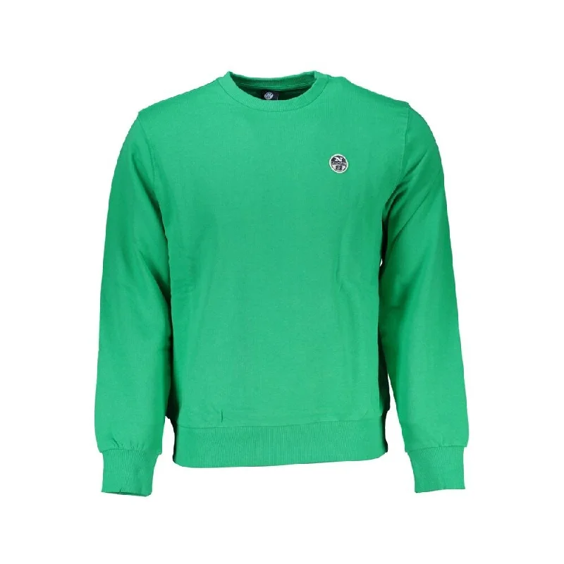 Men's Sweaters with Argyle PatternsNorth Sails Green Cotton Men's Sweater