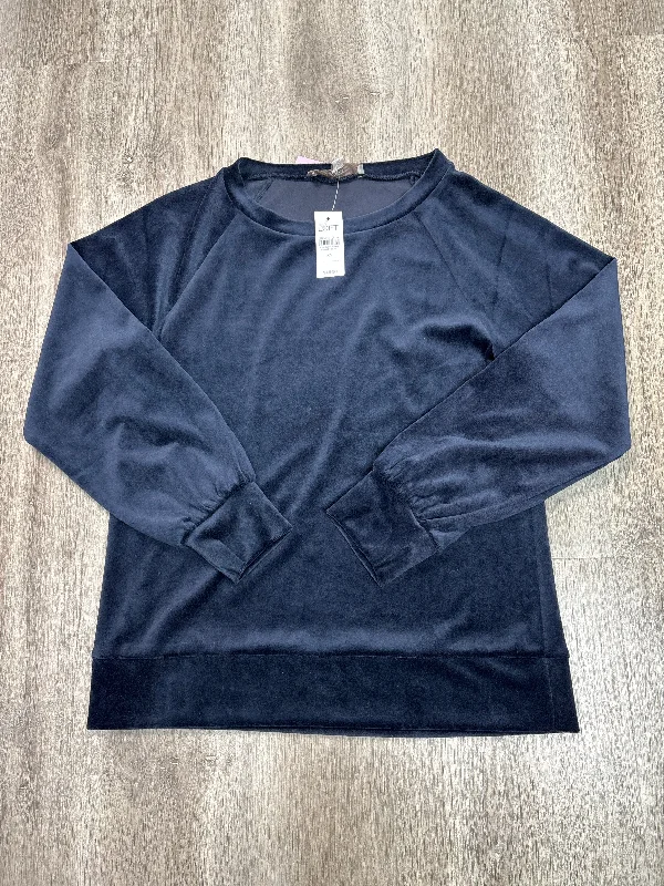 Men's Hoodies with Quilted LiningSweatshirt Crewneck By Loft In Blue, Size: Xs